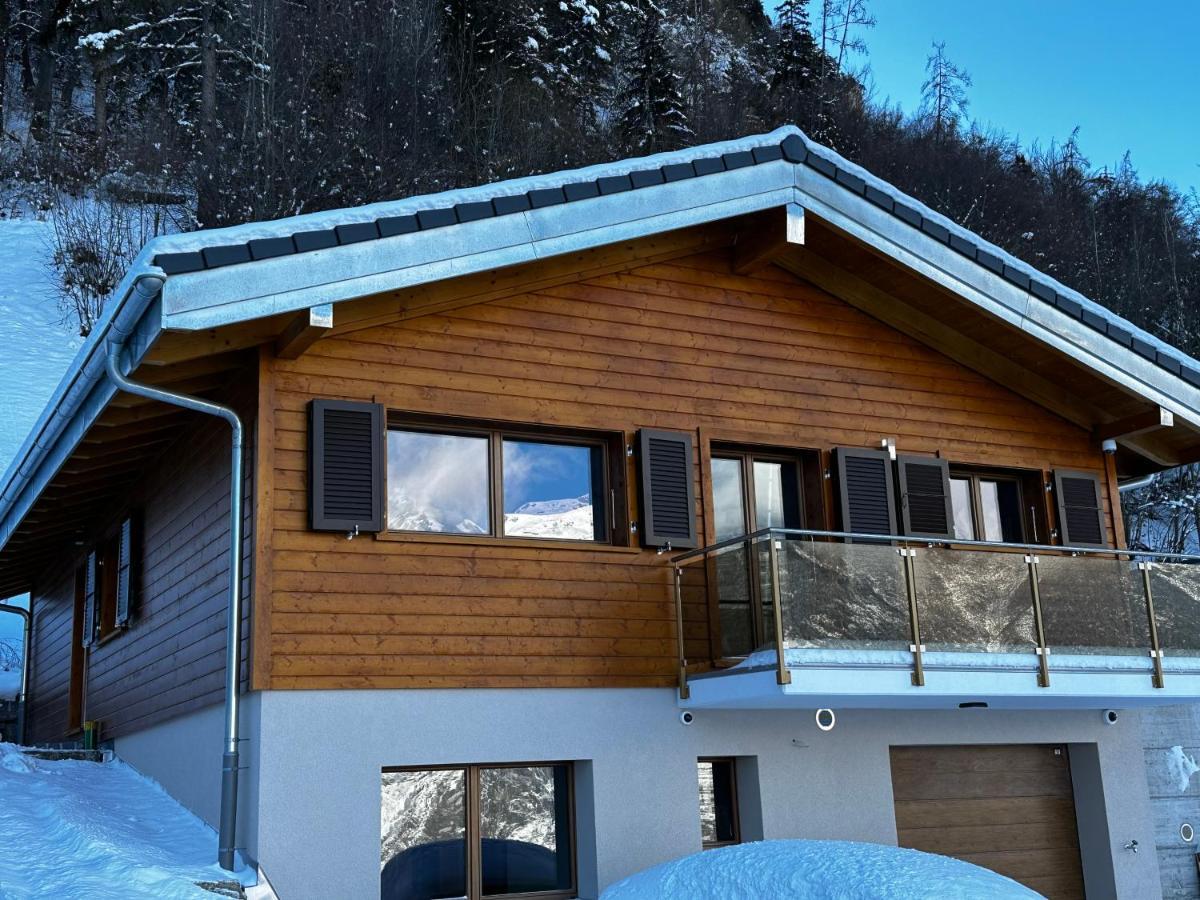 Chambres D'Hotes Les Louettes A Sapinhaut Canton Du Valais Saxon Extérieur photo